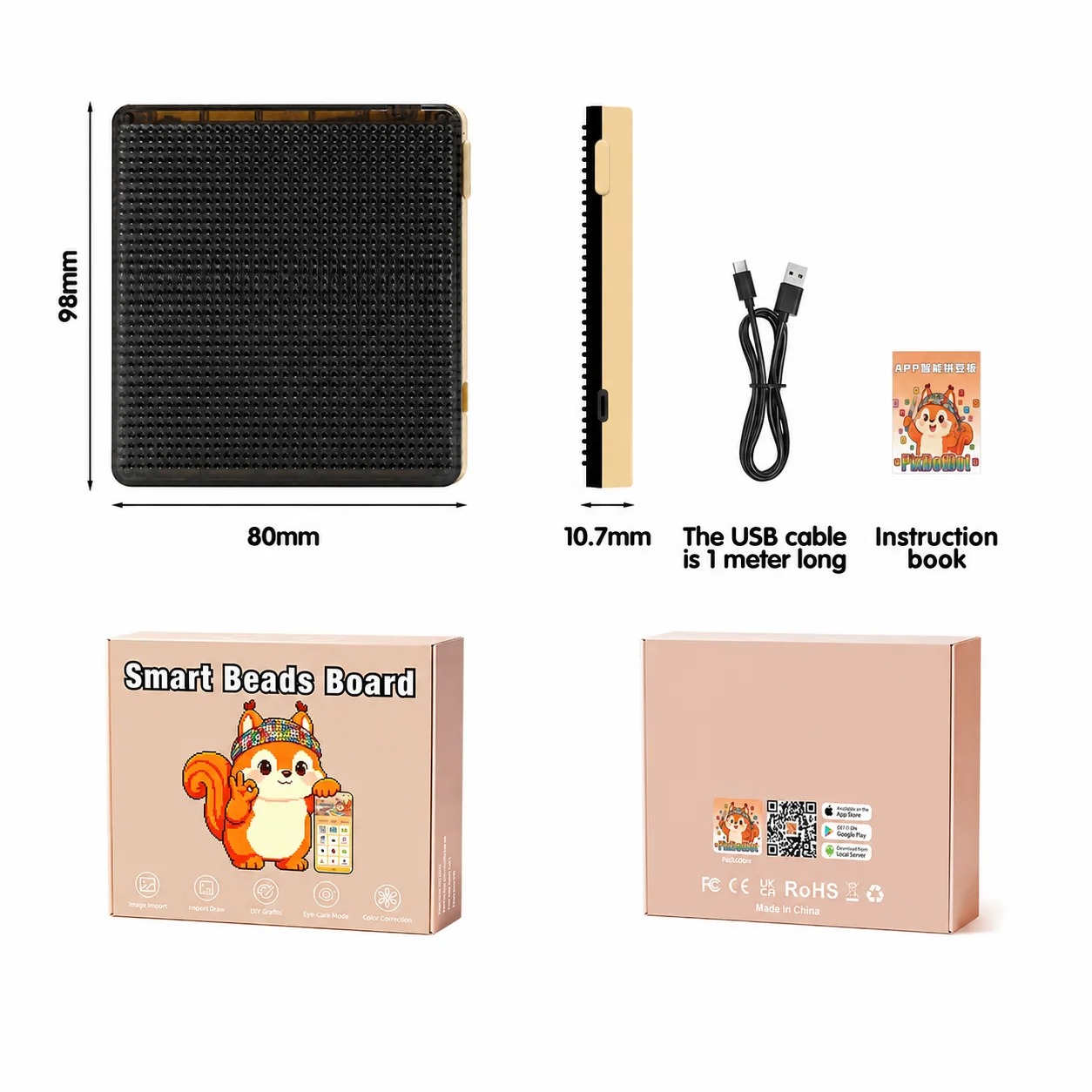 Pixel Art Led Panel - Slim LED-lichtbord Pixel Art Display Panel