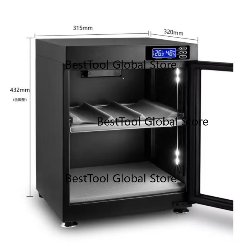 Camera Dry Cabinet - 35L ANDBON ESD droge kast, antistatische