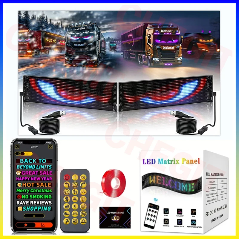 Pixel Art Led Panel - Led-display Truck Eye Autobord Bluetooth APP
