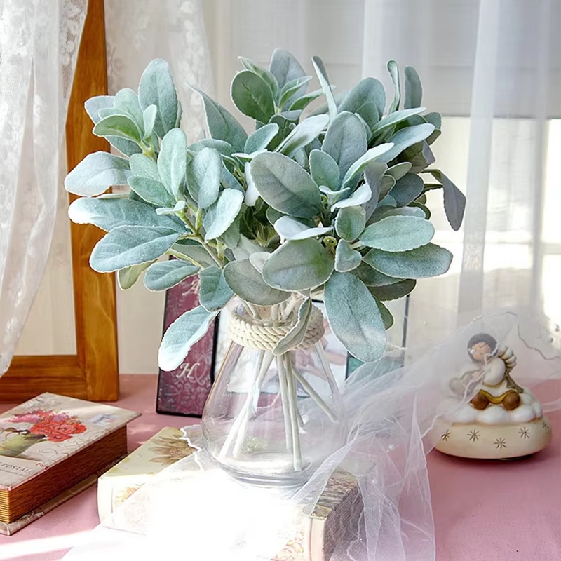Photography Of The Day - Kunstbloem pluche konijnenoorblad huis bonsai decoratie