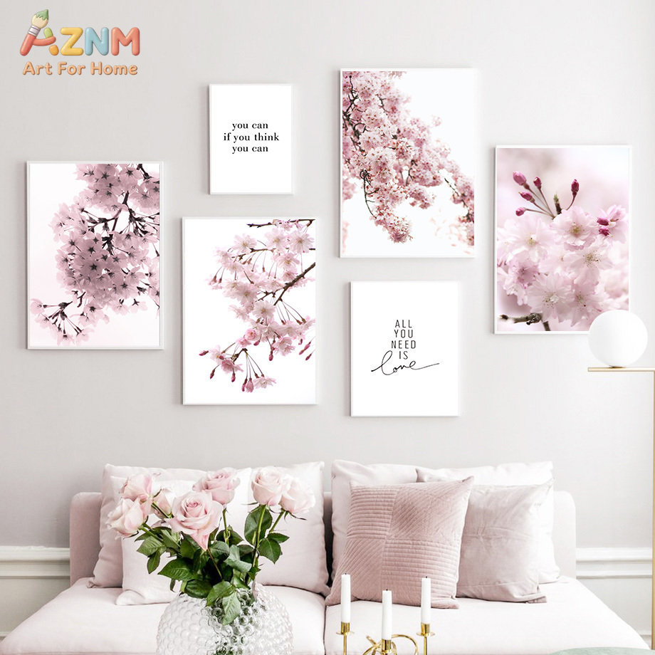 AZNM roze kersenbloesem canvas - Photography Quotes recensie en prijs