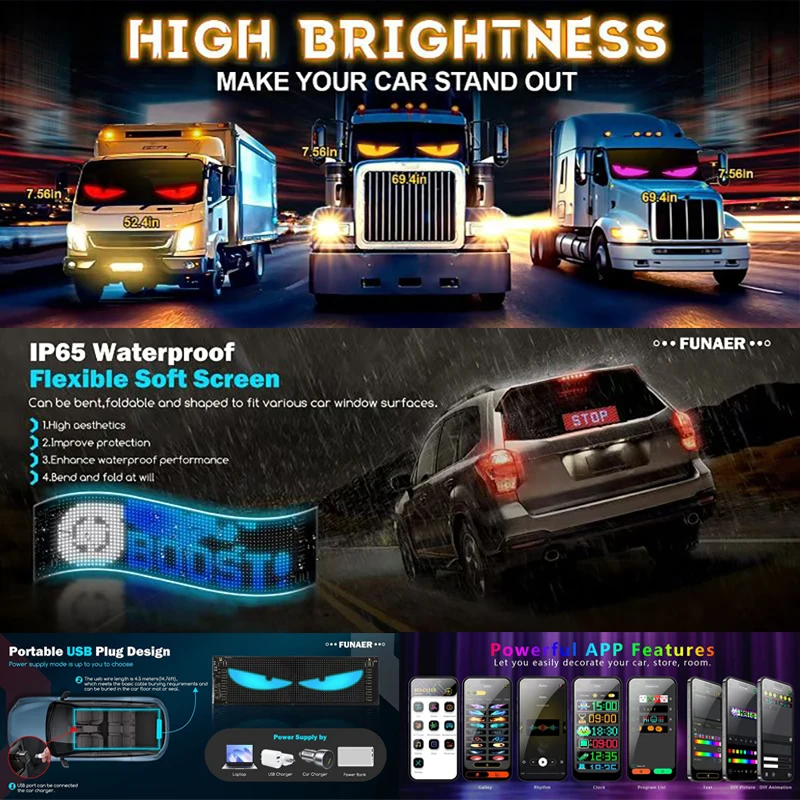 Led-display Truck Eye Autobord - Pixel Art Led Panel recensie en prijs