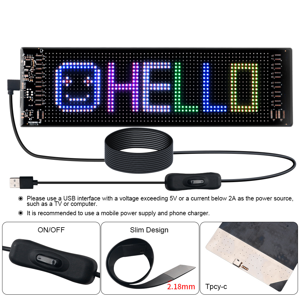 LED Matrix Pixel Panel Scrolle - Pixel Art Led Panel recensie en prijs
