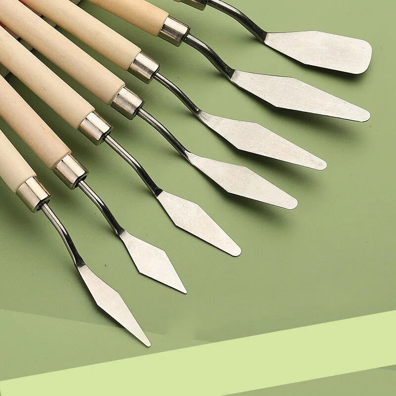 7 Stuks Rvs Paletmes Gouache P - Photography Fine Art recensie en prijs